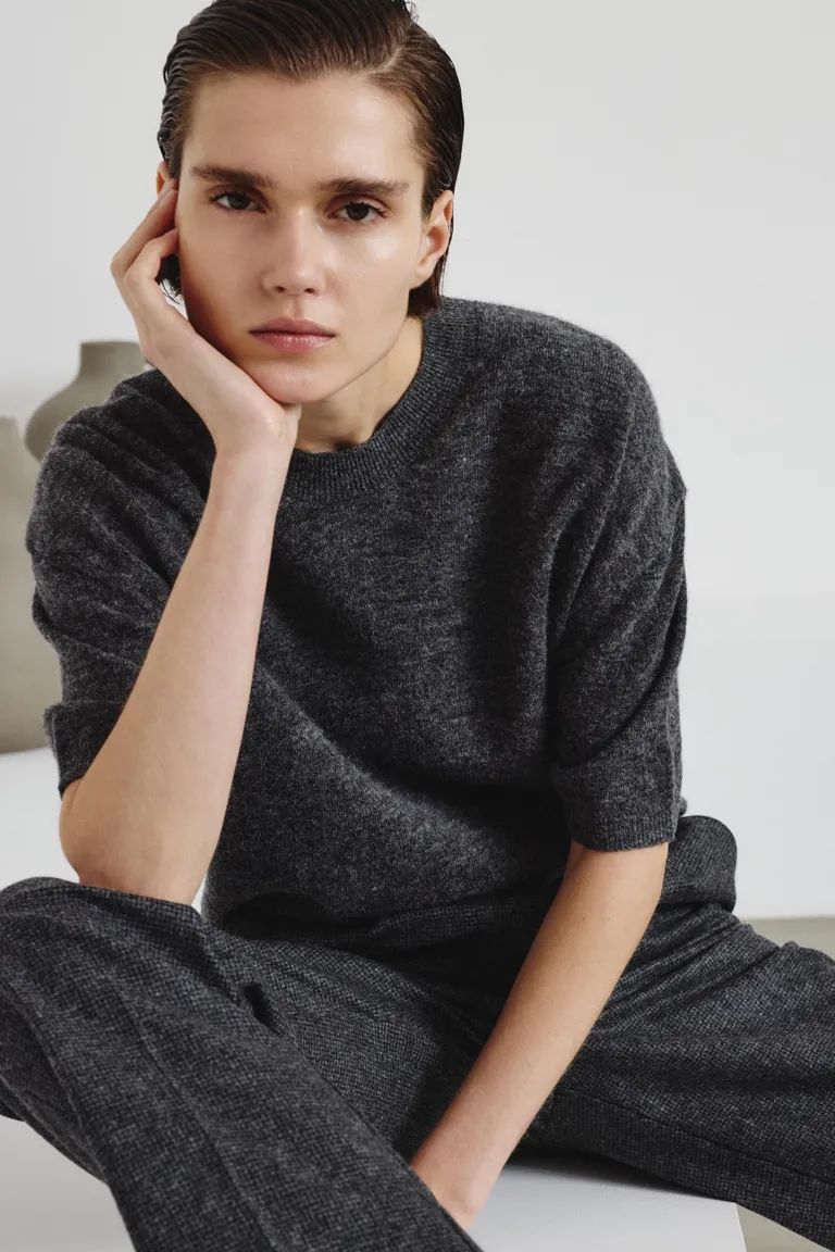 Jersey de punto fino en alpaca